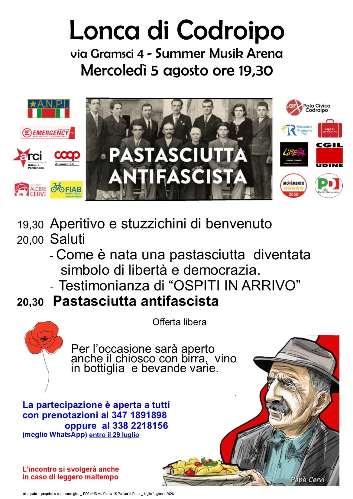 PASTASCIUTTA ANTIFASCISTA_LONCA SUMMER MUSIK ARENA
